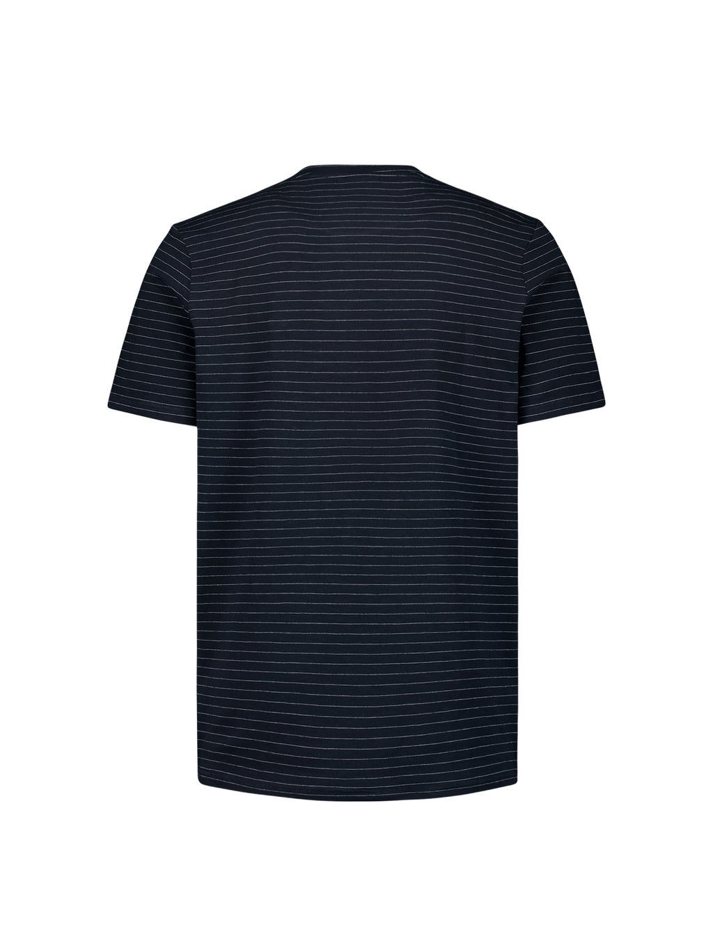 No Excess Crew Tee: Pin Stripe - Deep Blue