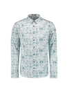 No Excess Long Sleeve Shirt: Water Colour Print - Chalk