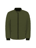 No Excess Padded Jacket - Dark Moss & Contrast Cuff