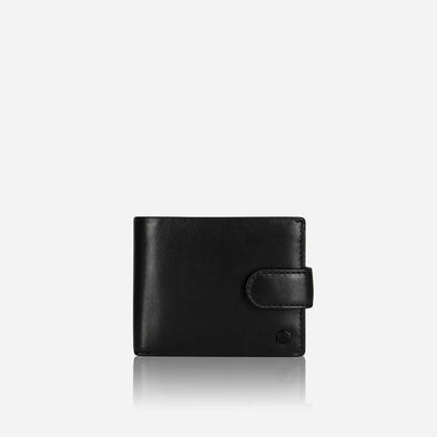 Jekyll & Hide Bifold tabbed Leather Wallet - Black