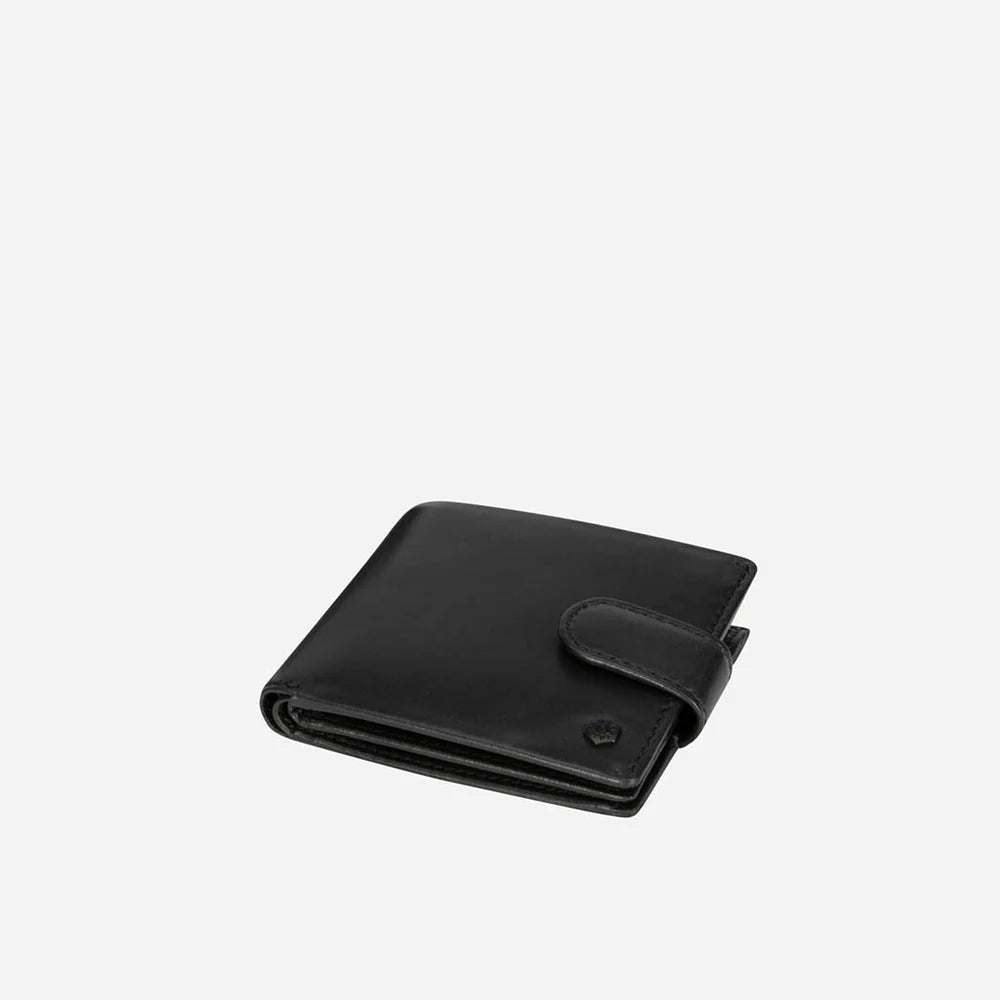 Jekyll & Hide Bifold tabbed Leather Wallet - Black