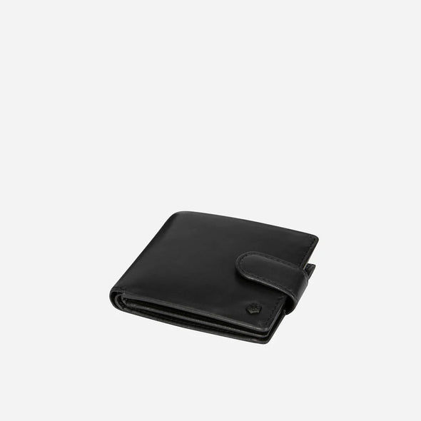 Jekyll & Hide Bifold tabbed Leather Wallet - Black