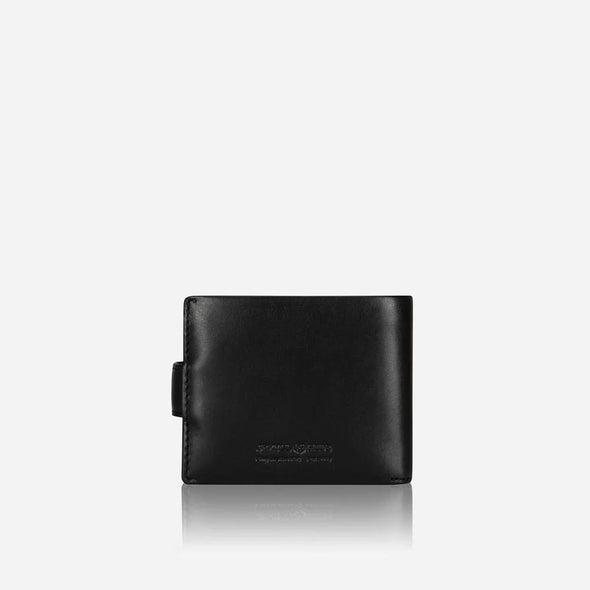 Jekyll & Hide Bifold tabbed Leather Wallet - Black