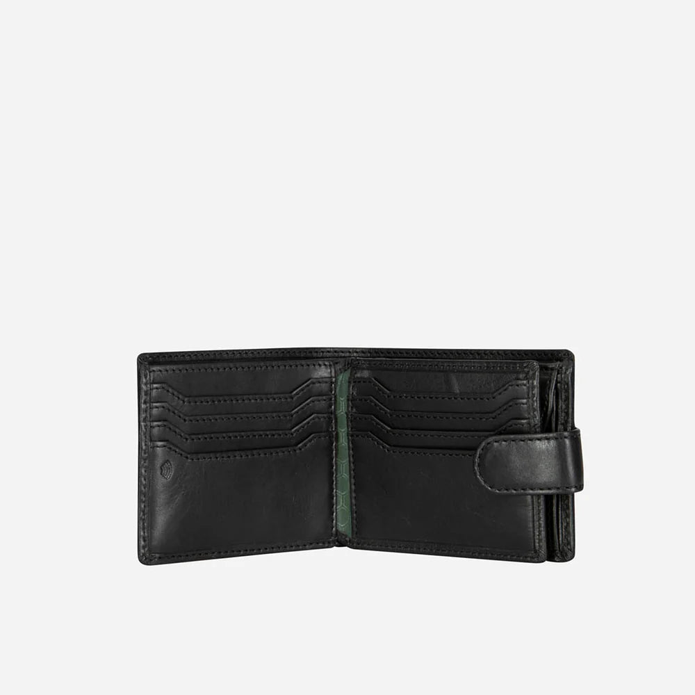Jekyll & Hide Bifold tabbed Leather Wallet - Black