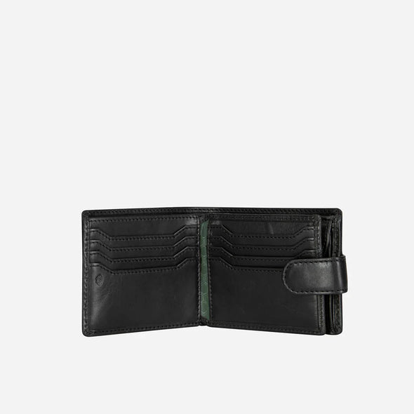 Jekyll & Hide Bifold tabbed Leather Wallet - Black