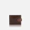 Jekyll & Hide Bifold tabbed Leather Wallet - Mocha