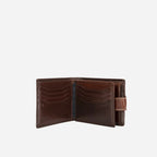 Jekyll & Hide Bifold tabbed Leather Wallet - Mocha