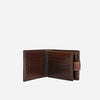 Jekyll & Hide Bifold tabbed Leather Wallet - Mocha