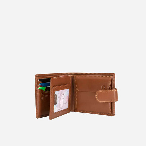 Jekyll & Hide Bifold tabbed Leather Wallet - Tan