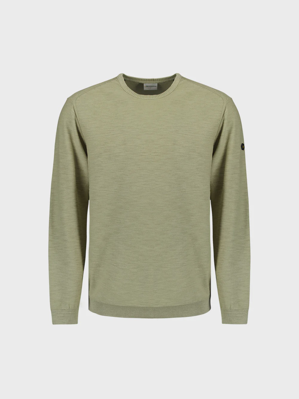 No Excess Pull Over Crew Neck Jumper - Light Moss