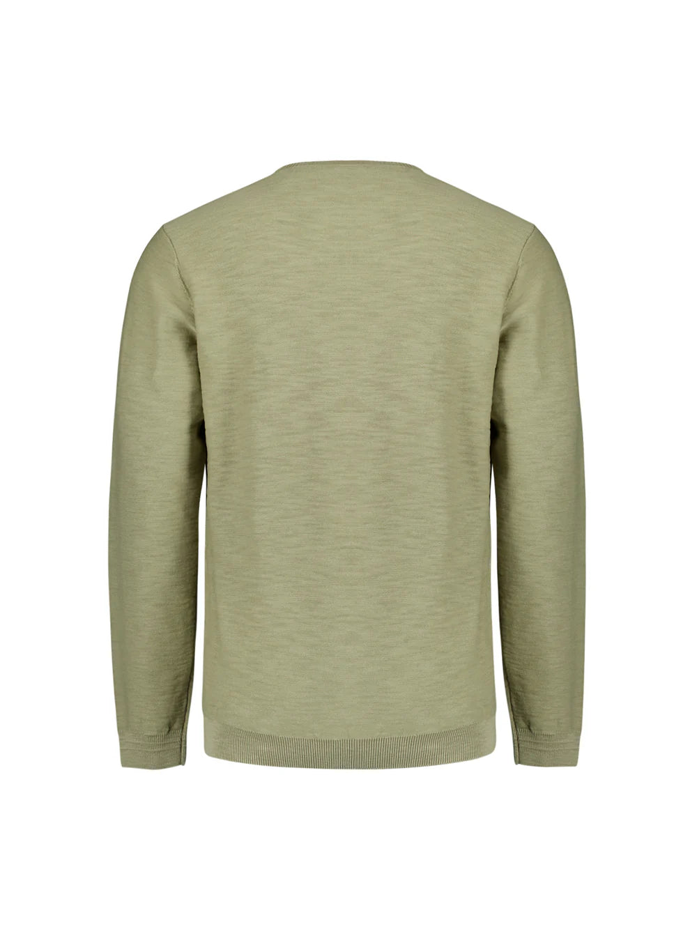 No Excess Pull Over Crew Neck Jumper - Light Moss