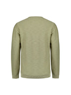 No Excess Pull Over Crew Neck Jumper - Light Moss