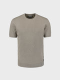 No Excess  Solid Jacquard Tee - Clay