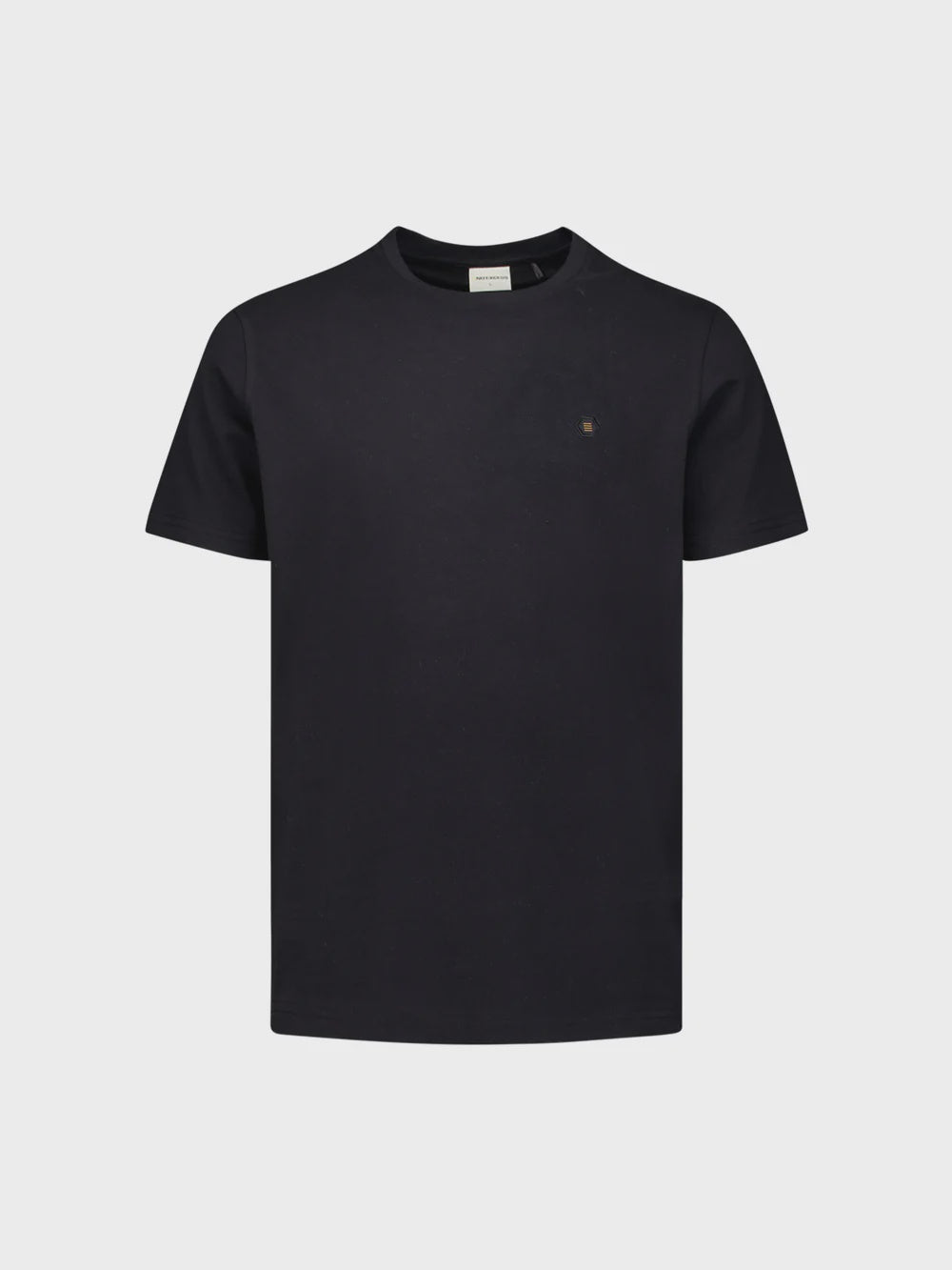 No Excess Crew Tee: Peached - Black