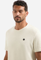 No Excess Crew Tee: Relief Jacquard Blocks - Kit