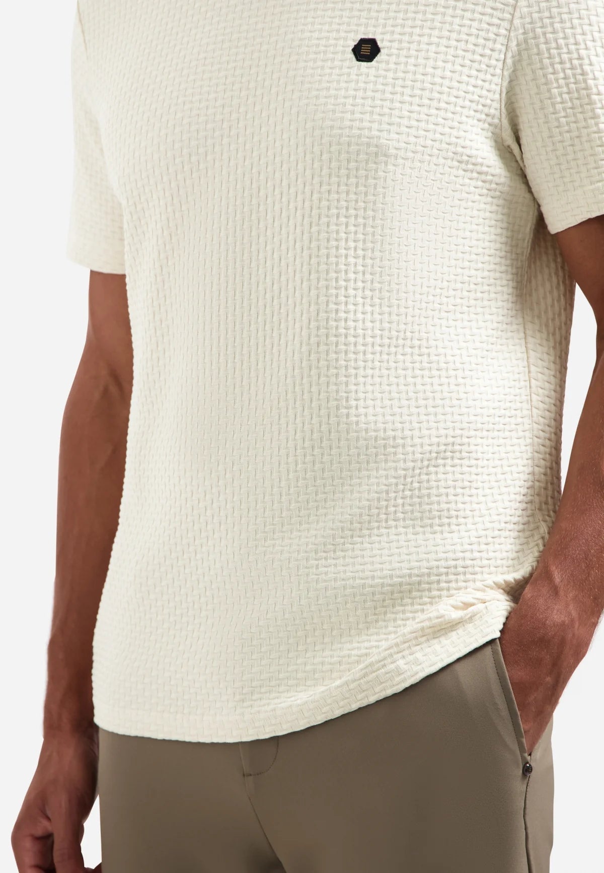 No Excess Crew Tee: Relief Jacquard Blocks - Kit