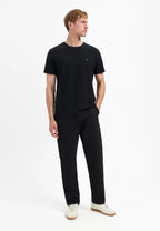 No Excess Crew Tee: Peached - Black