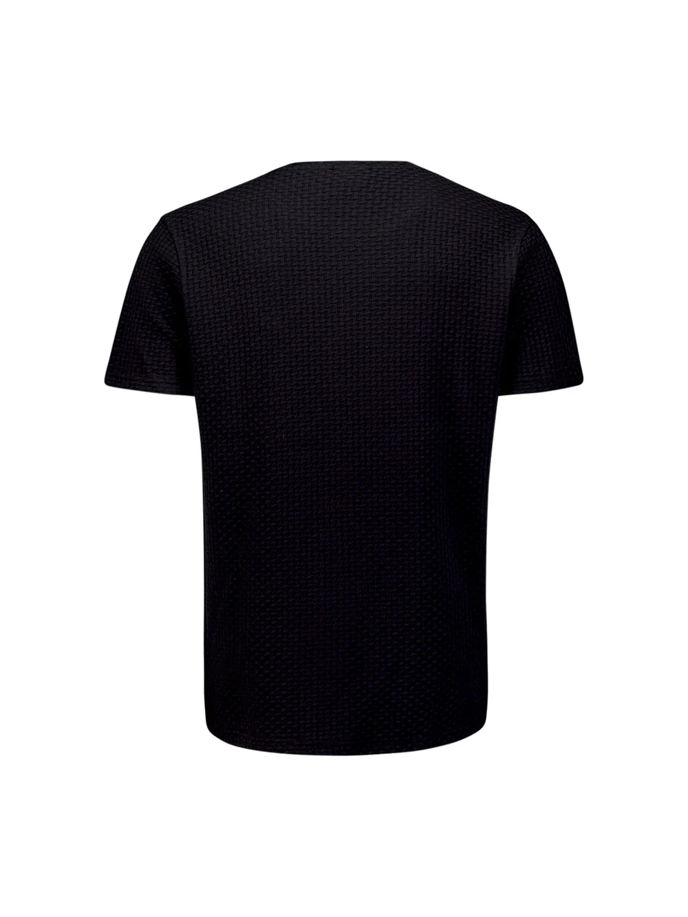 No Excess Crew Tee: Peached - Black