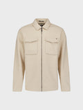 No Excess Full Zip Wool Look Overshirt - Kit