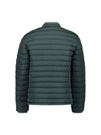 No Excess Padded Jacket with Knited Detailing - Dark Steel