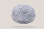 Marseille Linen Driving Cap - Sky