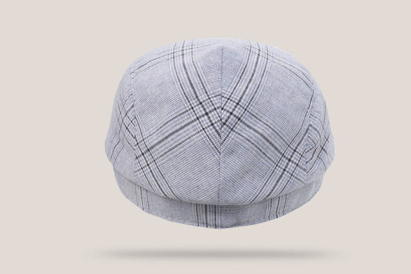 Marseille Linen Driving Cap - Sky