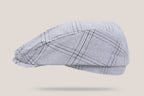 Marseille Linen Driving Cap - Sky