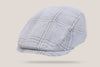 Marseille Linen Driving Cap - Sky