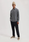 Dstrezzed Long Sleeve Shirt: Embroided Ray - Collegiate blue