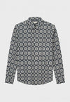 Dstrezzed Long Sleeve Shirt: Embroided Ray - Collegiate blue