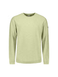 No Excess Crewneck Pullover Stone Washed Jumper - Green