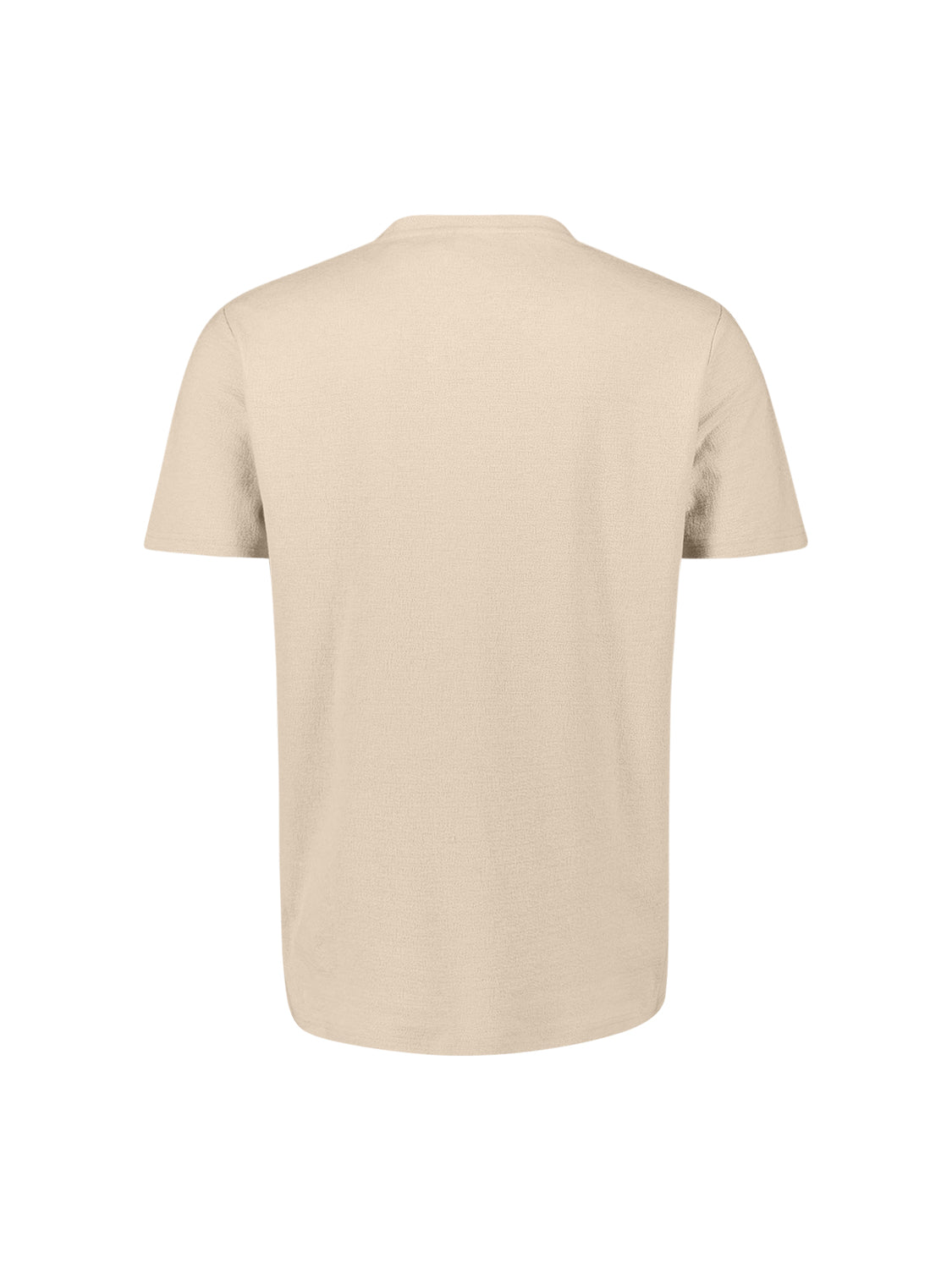 No Excess Jacquard Crepe Plain Tee - Desert