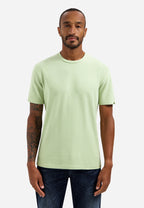No Excess Jacquard Crepe Plain Tee - Green
