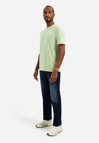 No Excess Jacquard Crepe Plain Tee - Green