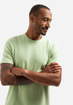 No Excess Jacquard Crepe Plain Tee - Green
