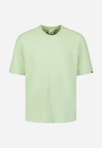 No Excess Jacquard Crepe Plain Tee - Green