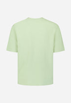 No Excess Jacquard Crepe Plain Tee - Green