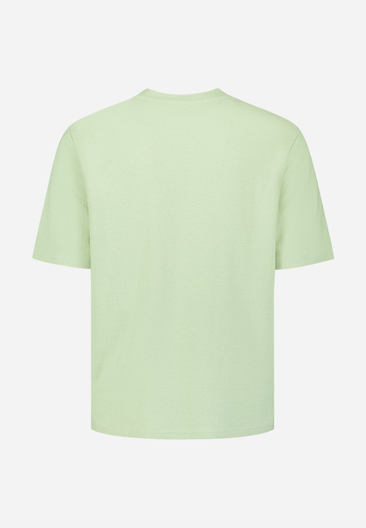 No Excess Jacquard Crepe Plain Tee - Green