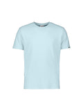 No Excess Jacquard Crepe Plain Tee - Sky