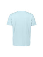 No Excess Jacquard Crepe Plain Tee - Sky