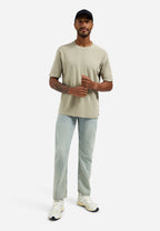 No Excess Interlock Tee - Taupe