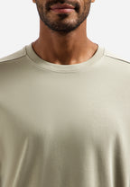 No Excess Interlock Tee - Taupe