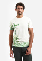 No Excess Botanical Printed Tee - Green