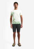 No Excess Botanical Printed Tee - Green