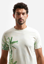 No Excess Botanical Printed Tee - Green