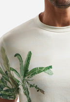 No Excess Botanical Printed Tee - Green