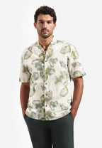 No Excess Short Sleeve Shirt: Grains of Sand - Green