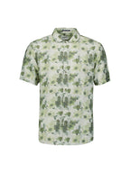 No Excess Short Sleeve Shirt: Botanical Print - Green