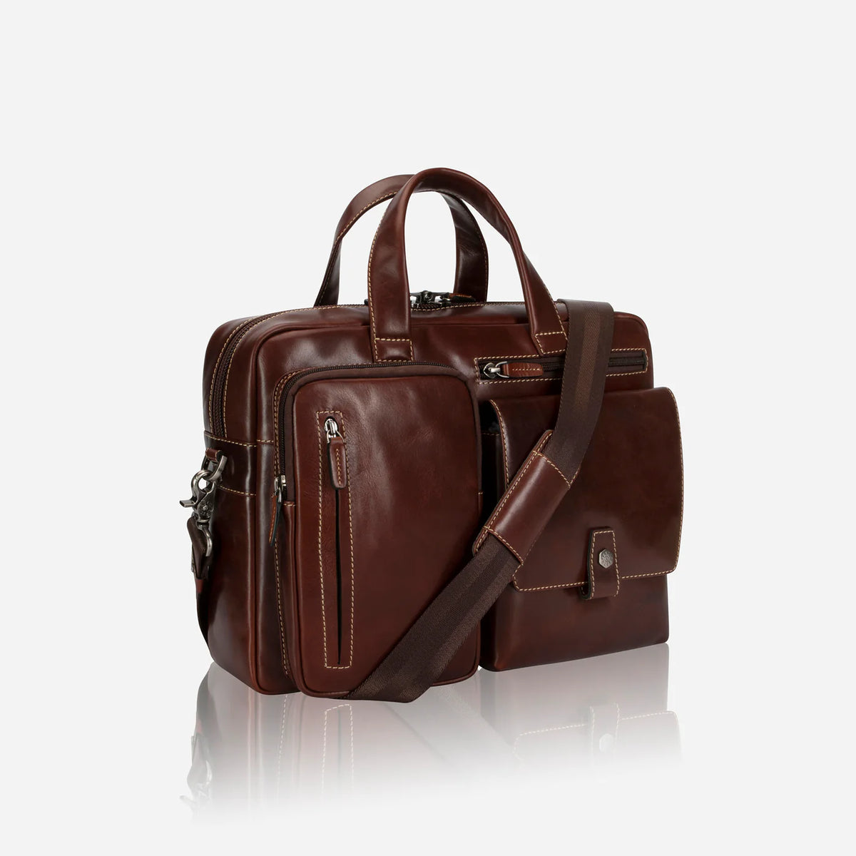 Jekyll & Hide Montana Briefcase - Mocha