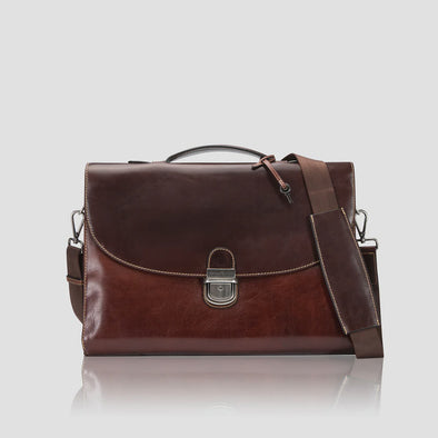 Jekyll & Hide Slim Business Briefcase - Tobacco